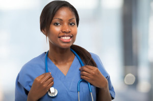 Smiling nurse portrait